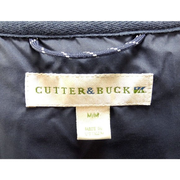 Cutter & Buck Navy Blue V-Neck Long Sleeve Golf Wind Pullover - Men's M - Picture 6 of 7